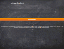 Tablet Screenshot of edition-dpunkt.de